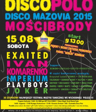 Disco Mazovia 2015 - Ogólnopolski Festiwal Muzyki Tanecznej - fotorelacja