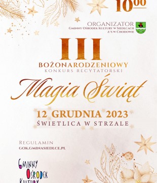 III BOŻONARODZENIOWY KONKURS RECYTATORSKI MAGIA ŚWIĄT